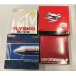 A GROUP OF FOUR 1:400 SCALE BOXED MODEL AEROPLANES