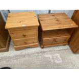 A MODERN HOMEWORTHY BEDSIDE CHEST AND SIMILAR CHEST