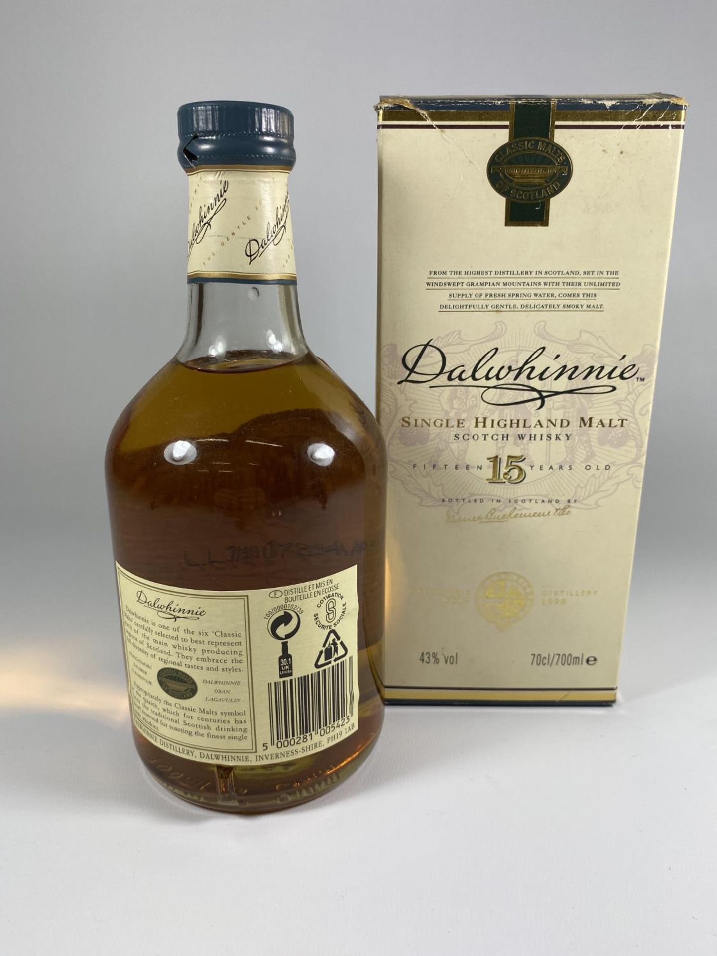 1 X 70CL BOXED BOTTLE - DALWHINNIE 15 YEAR OLD SINGLE HIGHLAND MALT WHISKY - Image 3 of 3