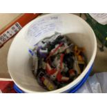 A BUCKET OF MATCHBOX CONNECTABLES