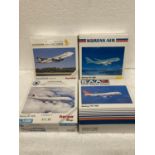 FOUR HERPA WINGS COLLECTION PLANES - SCALE 1:500