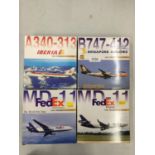 FOUR BOXED 'PREMIERE COLLECTION' MODEL AEROPLANES - SCALE 1:400