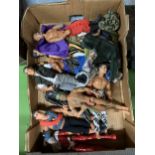 A BOX OF ASSORTED ACTION MAN FIGURES