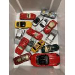 FIFTEEN DIECAST SPORTS AND PERFORMANCE CARS