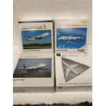 FOUR HERPA WINGS COLLECTION PLANES - SCALE 1:500