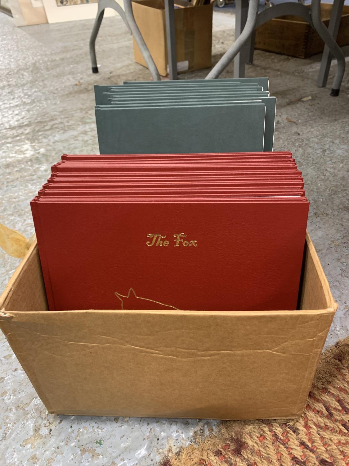 TEN COPIES OF 'THE FOX' AND 'SHOOTING' PRESENTED BY JOHN DERRICK - AS NEW