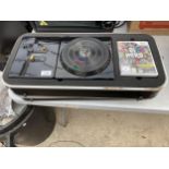A NINTENDO WII DJ HERO TURNTABLE AND GAME