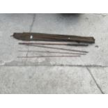 A VINTAGE SPLIT CANE FISHING ROD