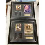 TWO LORD OF THE RINGS FILM STILLS FRAMED WITH AUTHENTICITY TO THE BACK