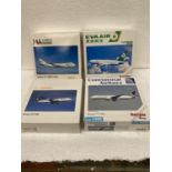 FOUR HERPA WINGS COLLECTION PLANES - SCALE 1:500