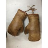 A PAIR OF VINTAGE BOXING GLOVES