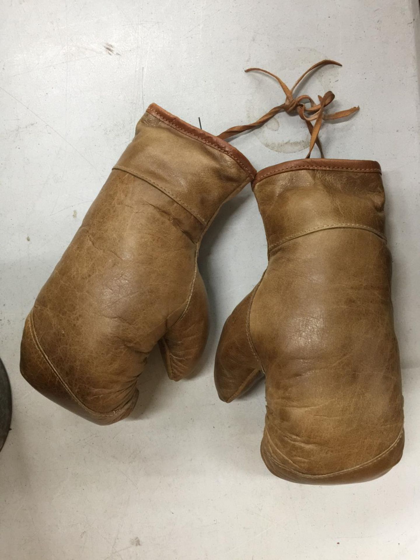 A PAIR OF VINTAGE BOXING GLOVES