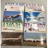 FOUR BOXED 'PREMIERE COLLECTION' MODEL AEROPLANES - SCALE 1:400