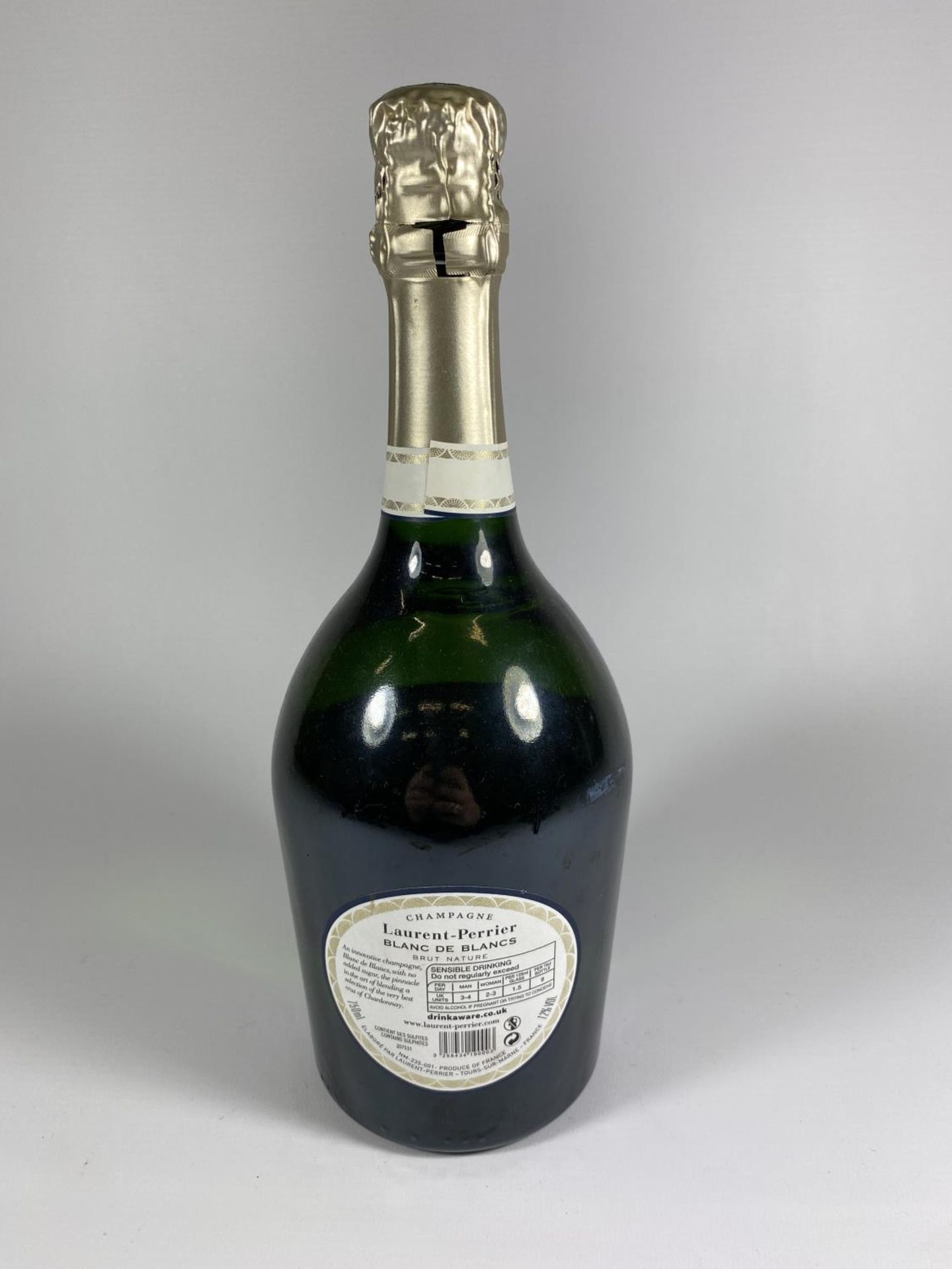 1 X 75CL BOTTLE - LAURENT PERRIER BLANC DE BLANCS CHAMPAGNE - Image 3 of 3