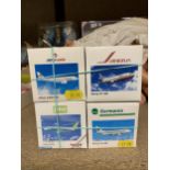 TWENTY BOXED HERPA WINGS COLLECTION MODEL AEROPLANES - SCALE 1:500