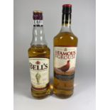 2 X BOTTLES - BELLS & THE FAMOUS GROUSE SCOTCH WHISKIES