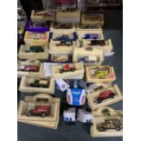 A QUANTITY OF VARIOUS BOXED DIECAST VANS TO INCLUDE LLEDO, MATCHBOX ETC