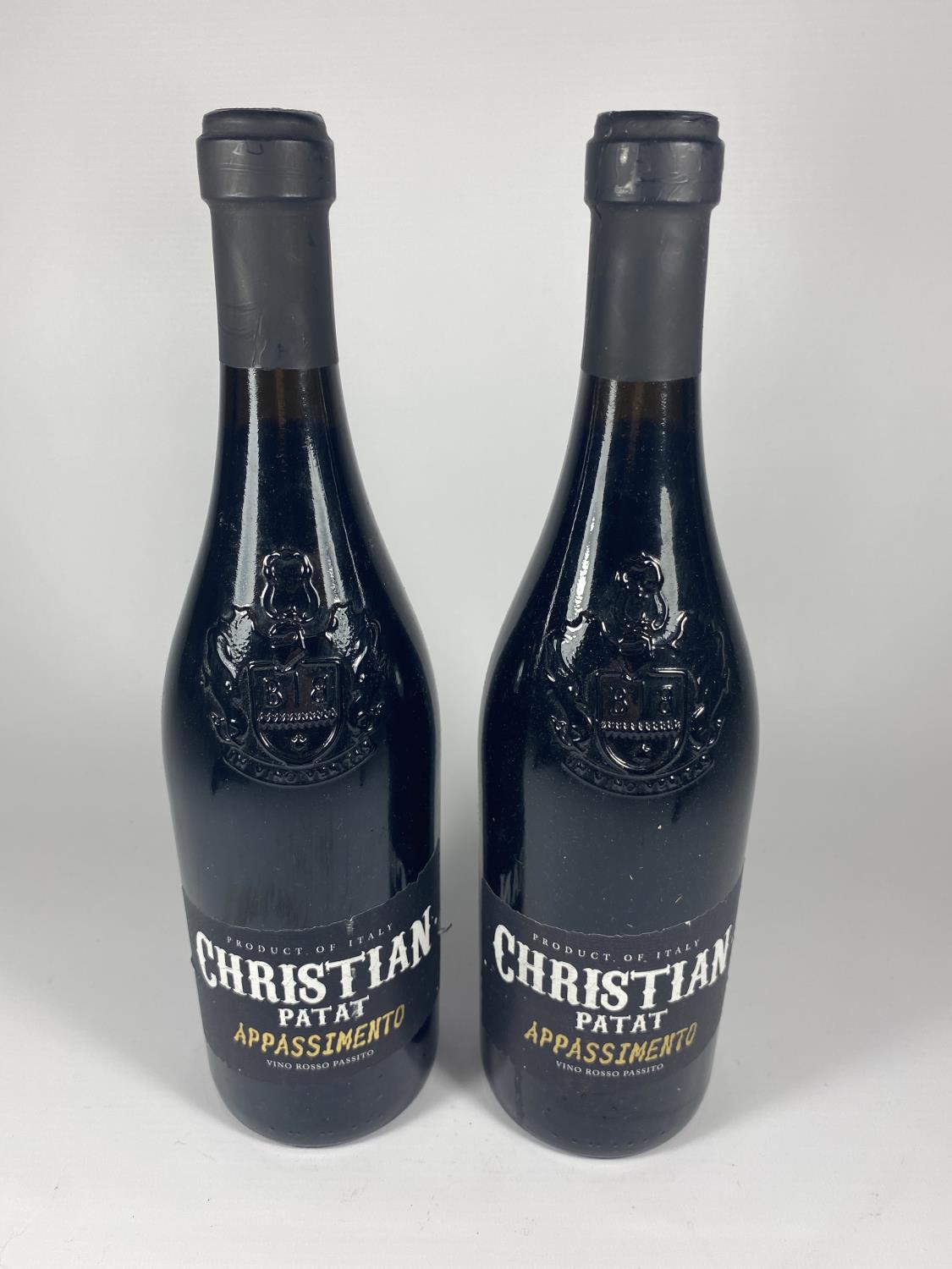 2 X 75CL BOTTLES - CHRISTIAN PATAT APPASSIMENTO ITALIAN WINE