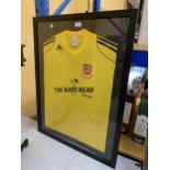 A FRAMED ADIDAS PECKHAM ROVERS 'THE NAGS HEAD' FOOTBALL SHIRT