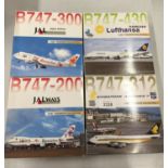 FOUR BOXED 'PREMIERE COLLECTION' MODEL AEROPLANES - SCALE 1:400