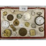 A TRAY OF ASSORTED WATCHES AND FURTHER ITEMS (REPLICA SOVEREIGN & CROWN)