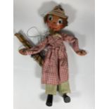 A VINTAGE 1960'S PELHAM PUPPET - FARMER, IN ORIGINAL BOX