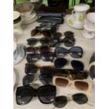 A LARGE QUANTITY OF VINTAGE SUNGLASSES