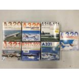 SEVEN 1:500 SCALE BOXED MODEL AEROPLANES