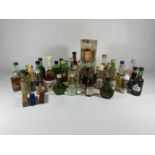 A LARGE COLLECTION OF ASSORTED WHISKY & SPIRITS MINIATURES