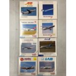 EIGHT BOXED HERPA WINGS COLLECTION MODEL AEROPLANES - SCALE 1:500