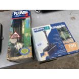 A FLUVAL WATER FILTER AND A POND PUMP