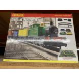 A HORNBY 00 GAUGE LOCAL FRIEGHT ELECTRIC TRAIN SET
