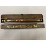 2 X WILLEM II CHURCHILL BOXED CIGARS