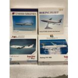 FOUR HERPA WINGS COLLECTION PLANES - SCALE 1:500