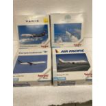 FOUR HERPA WINGS COLLECTION PLANES - SCALE 1:500