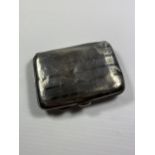 A HALLMARKED SILVER CIGARETTE CASE