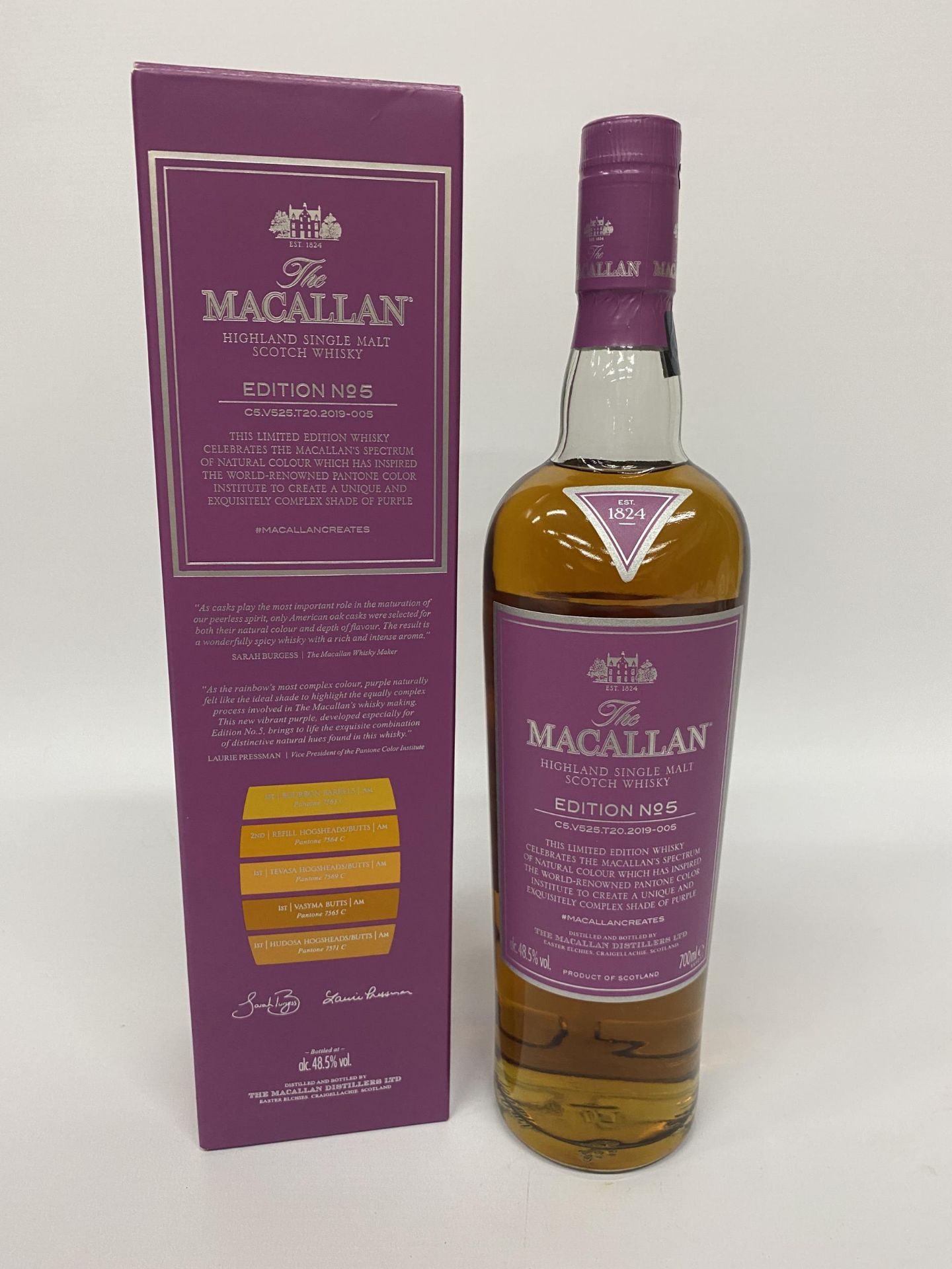 1 X 70CL BOXED BOTTLE - THE MACALLAN EDITION 5 HIGHLAND SINGLE MALT SCOTCH WHISKY