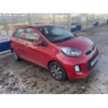 A 2016 KIA PICANTO 1.2 PETROL REGISTRATION CP16 HPL. 1248 CC, AUTOMATIC TRANSMISSION, 19405 MILES AT