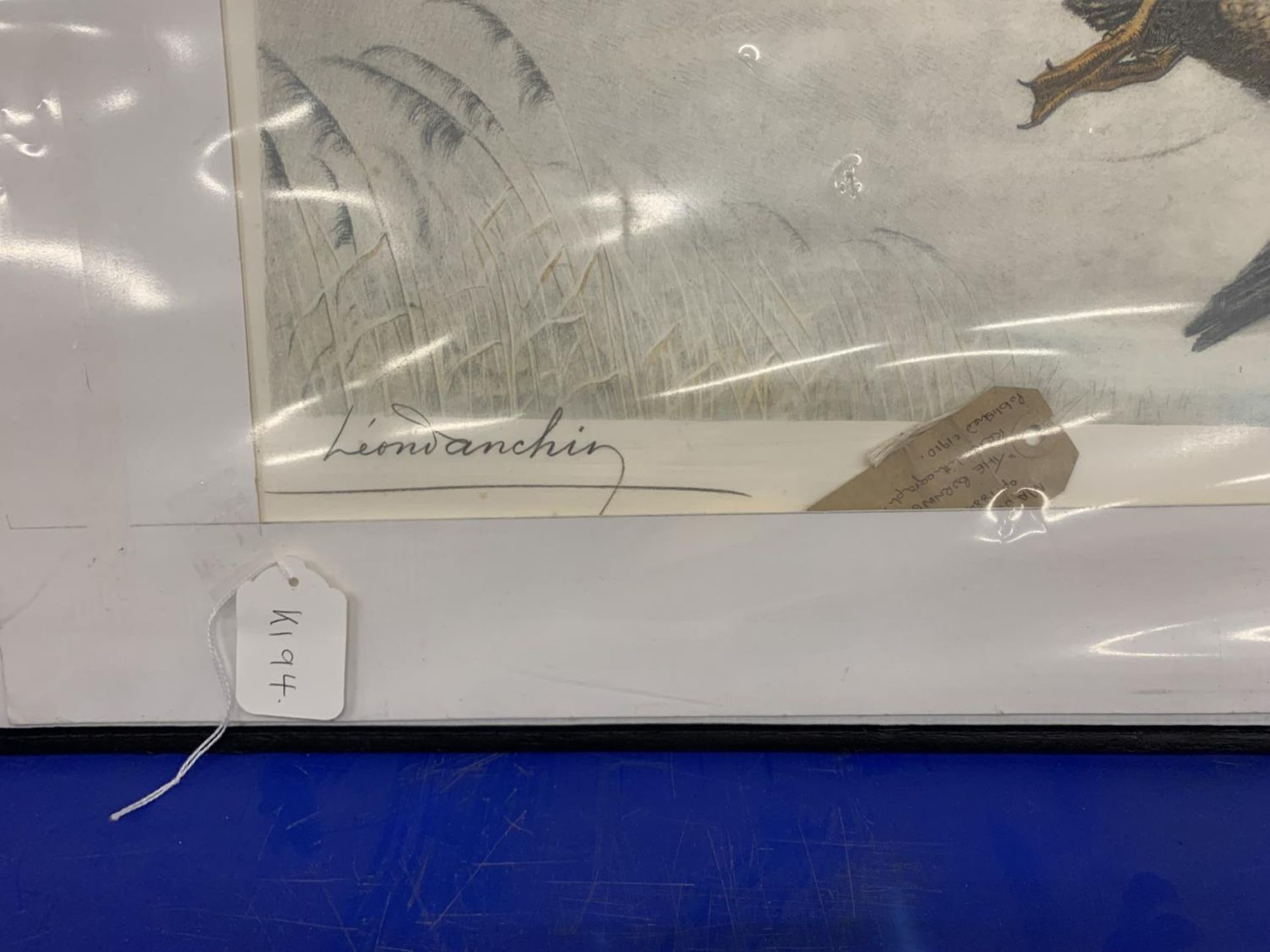 A LEON DANCHIN SIGNED LARGE PAIR OF MALLARDS IN FLIGHT - Image 3 of 3