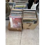 A LARGE ASSORTMENT OF VINTAGE LP RECORDS