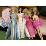 FOUR MATTEL DOLLS TO INCLUDE BARBIE