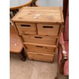 A MODERN PINE BATHROOM CHEST