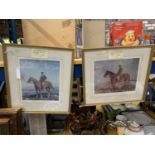 TWO FRAMED PRINTS BY SIR ALFRED MUNNINGS - ONE MAJOR GENERAL, THE EARL OF ATHLONE, THE OTHER MAJOR