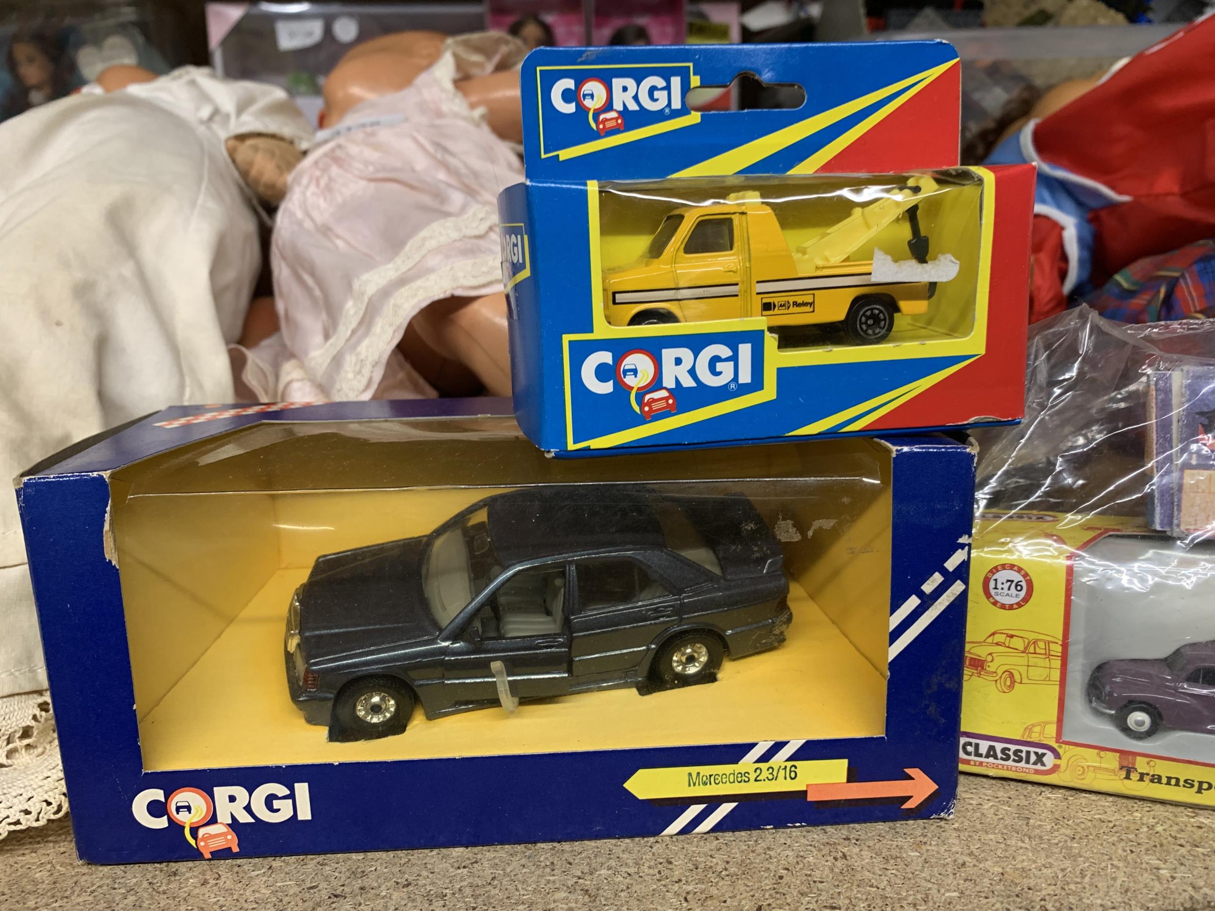 FOUR BOXED DIECAST VEHICLES, MATCHBOX SUPERFAST TRUCK, CLASSIX 1/76 SCALE TRANSPORT TREASURES, CORGI - Image 2 of 3