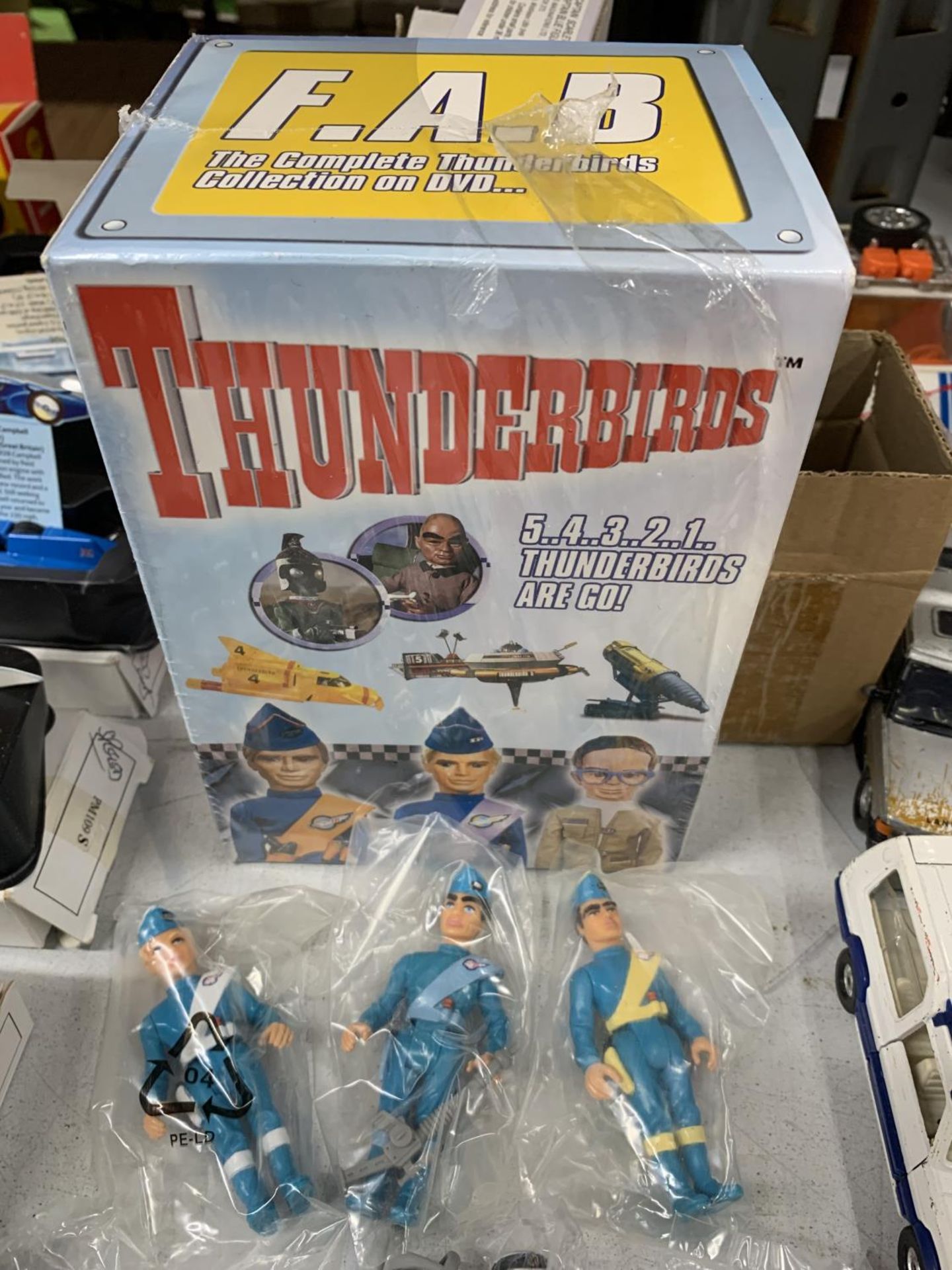 AN UNOPENED F A B THE COMPLETE THUNDERBIRD COLLECTION ON DVD AND EIGHT NEW CHARACTER FIGURES - Image 2 of 3