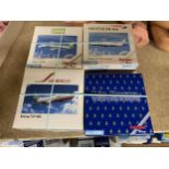 TWENTY BOXED HERPA WINGS COLLECTION MODEL AEROPLANES - SCALE 1:500