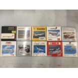 TEN ASSORTED HERPA BOXED AEROPLANE MODELS - SCALE 1:500