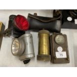 A MIXED LOT OF VINTAGE RAILWAY LIGHTS