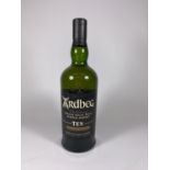 1 X 70CL BOTTLE - ARDBEG 10 YEAR OLD SINGLE ISLAY MALT SCOTCH WHISKY