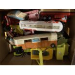 A COLLECTION OF VINTAGE TOY WAGONS